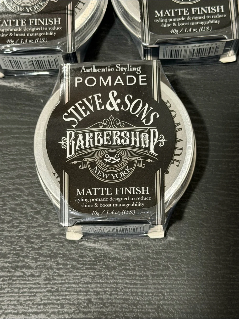 3 Men’s Hair Pomade by Barbershop Matte Finish